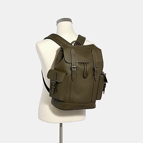 NWT • Coach Hudson Backpack • (Hunter/Olive Green) • New With Tags - Picture 8 of 11